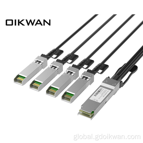 China 100G QSFP TO 4 SFP28 Cable Manufactory